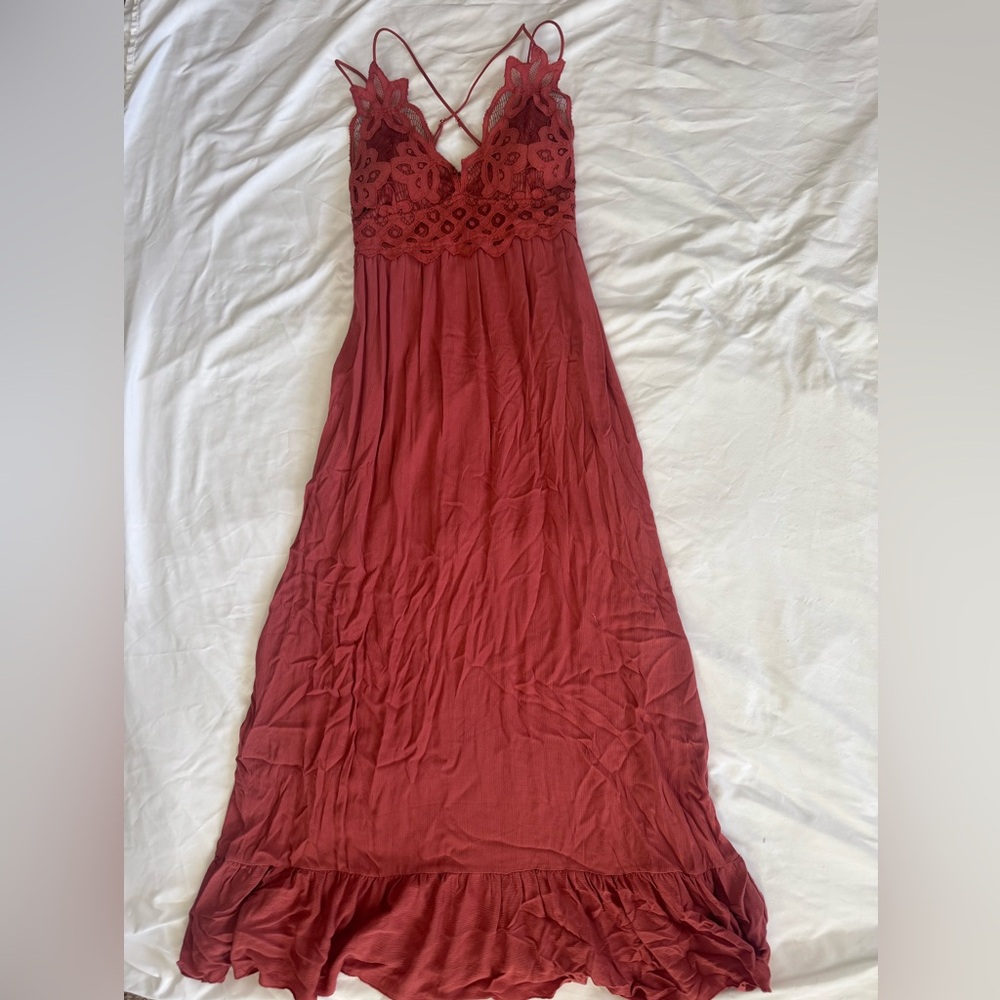 Elegant Red Maxi Dress